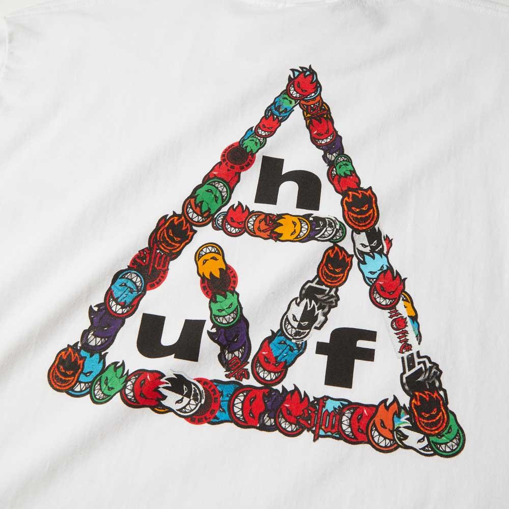 HUF X Spitfire Sticker TT Short Sleeve T-Shirt White