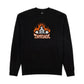 Thrasher Who Cares by Neckface Crewneck Sweatshirt Black