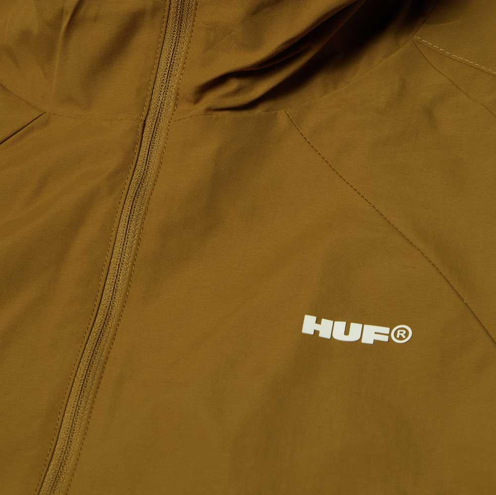 Huf All Caps Shell Jacket Rich Brown