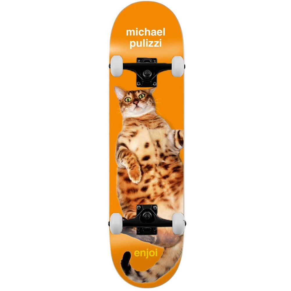 Enjoi Pulizzi Catnip R7 Complete Skateboard Orange 8.5"