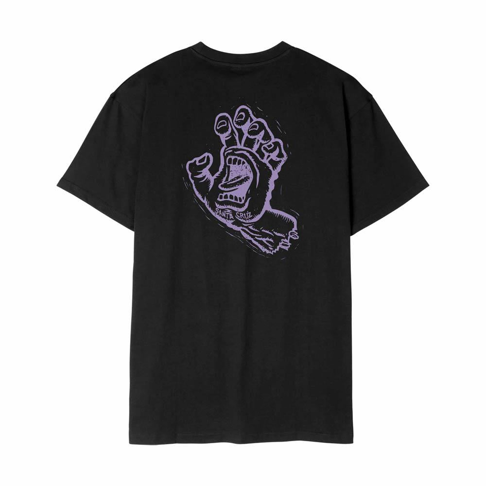 Santa Cruz Stamped Screaming Hand T-Shirt Black