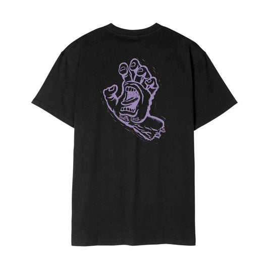 Santa Cruz Stamped Screaming Hand T-Shirt Black