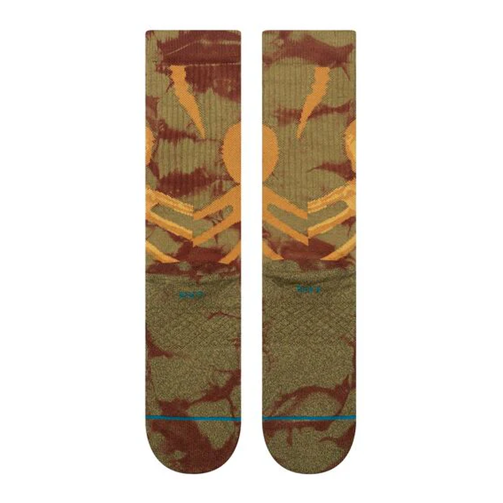 Stance X Alien Face Hugger Crew Sock Brown Large Uk7-11