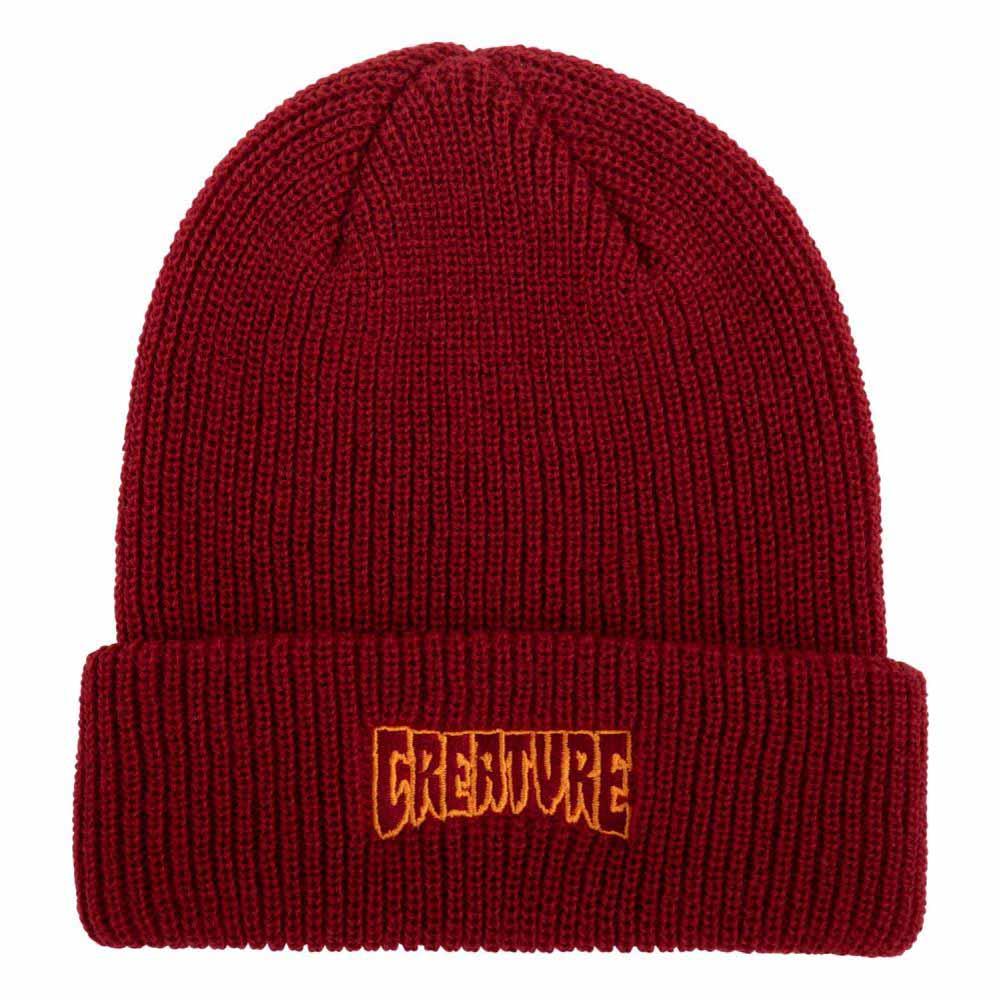 Creature Beanie Logo Outline Beanie Red One Size