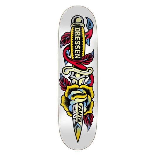 Santa Cruz Skateboard Deck Dressen Rose Dagger Pro Multi 8.7"