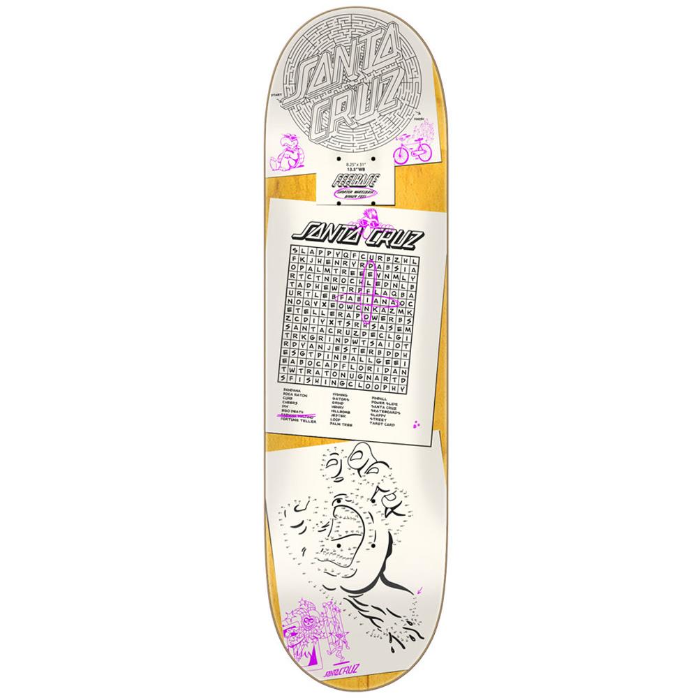 Santa Cruz Pro Deck Delfino Scribble FeelBase Pro Assorted 8.25"