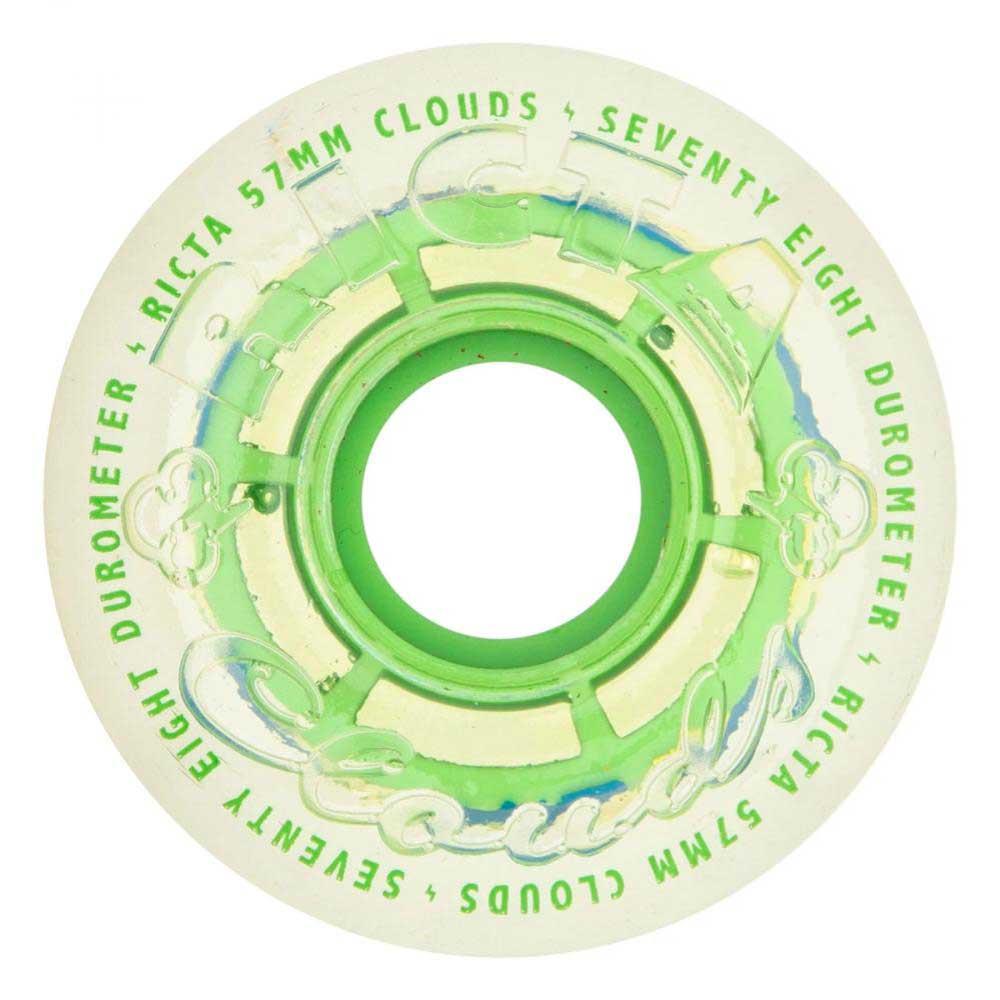 Ricta Skateboard Wheels Clear Splatter 78A Clouds 57mm