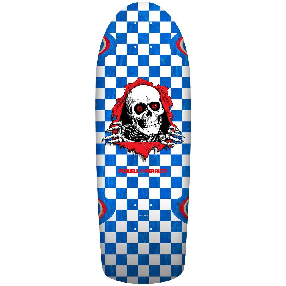 Powell-Peralta Ripper Checker '19' Blue Stain Skateboard Deck 10.0"