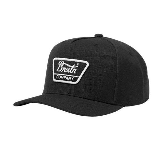 Brixton Linwood C Netplus Medium Profile Snapback Cap Black White One Size
