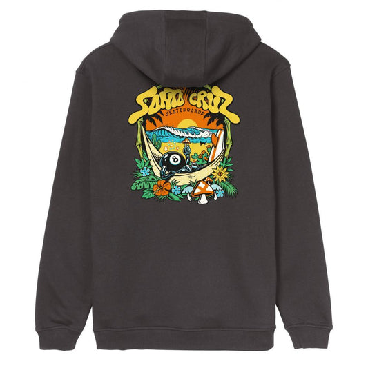 Santa Cruz Hood Winkowski 8Baller Trip Hooded Sweatshirt Washed Black