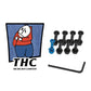 The Hardware Company THC LTD Big Boi 1" Allen Bolts And Nuts Blue