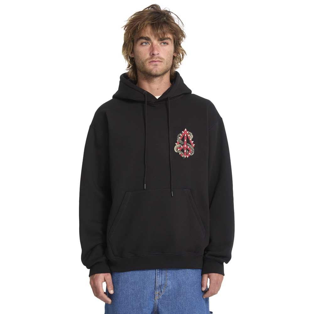 Volcom Watanite Pullover Hooded Sweatshirt Black 25
