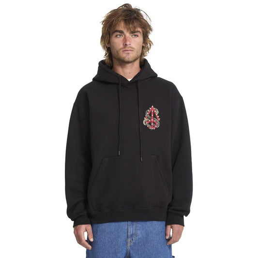 Volcom Watanite Pullover Hooded Sweatshirt Black 25