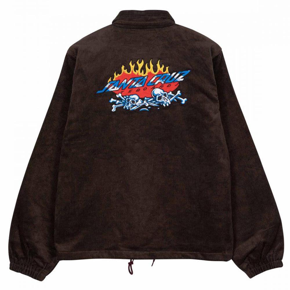 Santa Cruz Salba Voodoo Pit Coach Jacket Coffee Brown