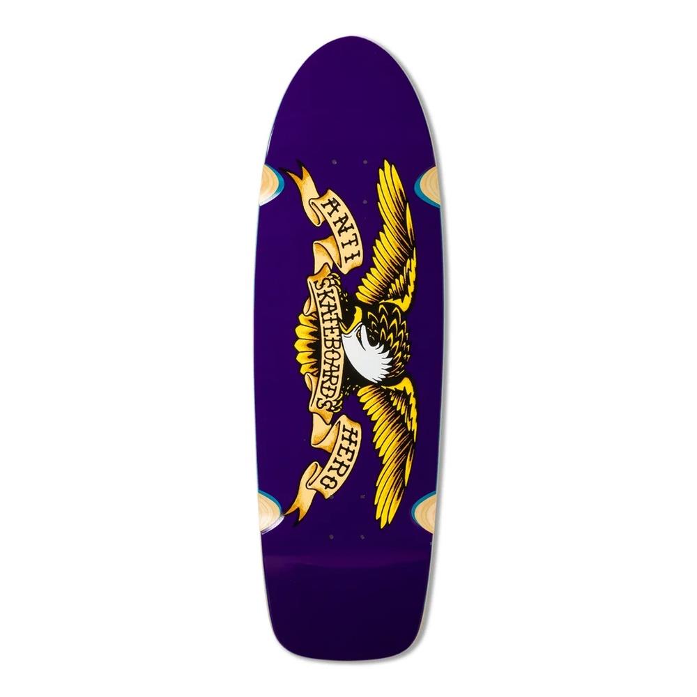 Anti Hero Shaped Eagle Caster Skateboard Deck Purple 10.125"