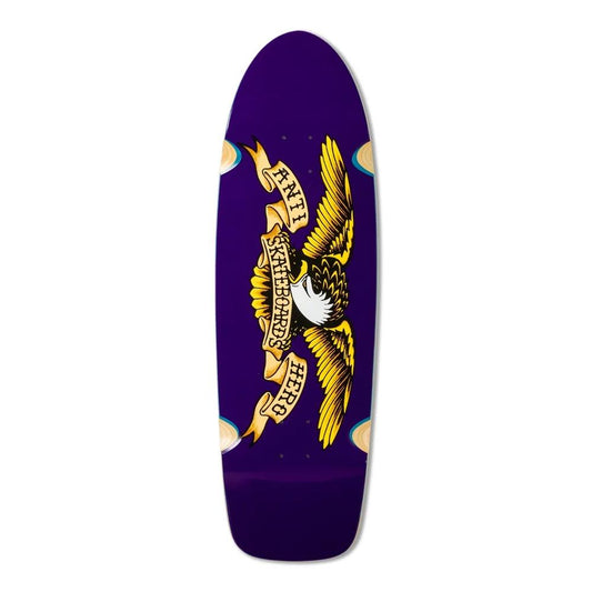 Anti Hero Shaped Eagle Caster Skateboard Deck Purple 10.125"