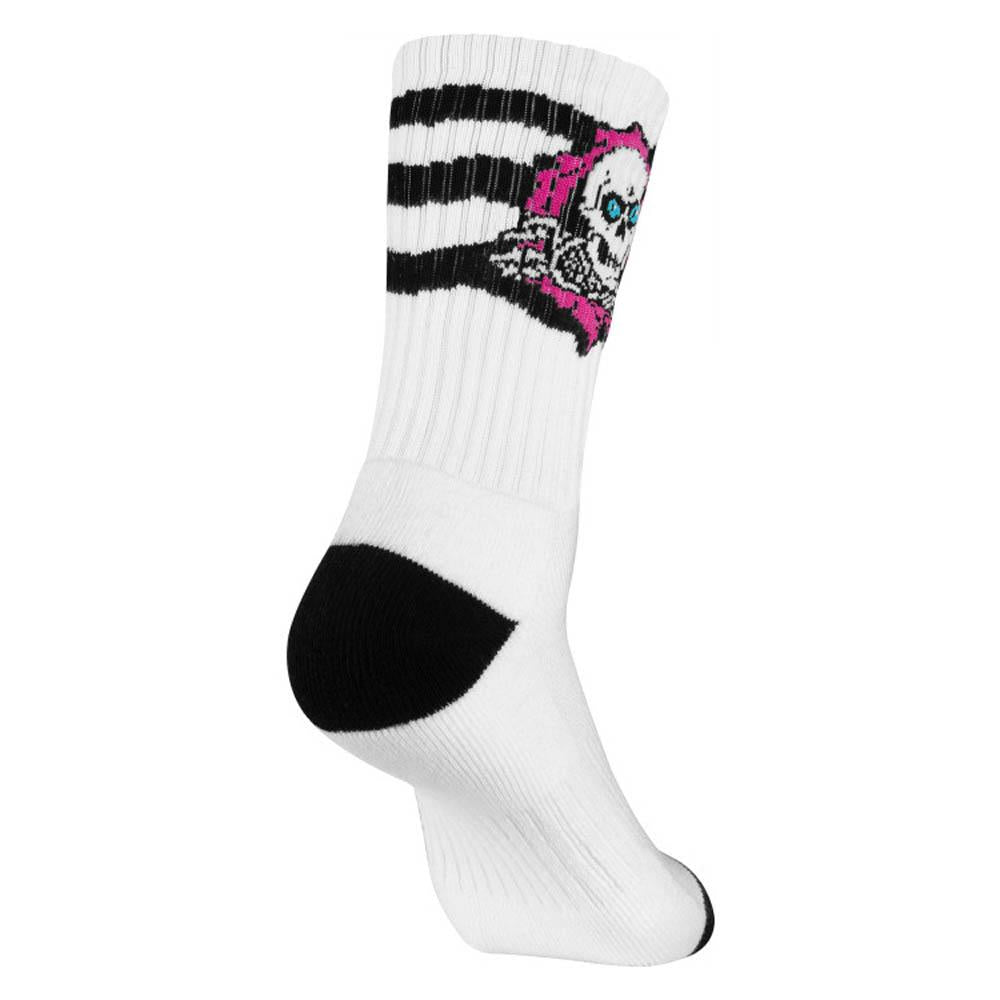 Powell Peralta Ripper Cotton Socks Striped Pink Black White UK7-11