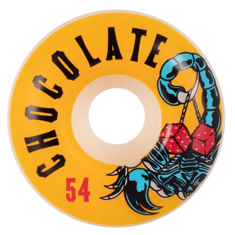 Chocolate Skateboards Scorpion Dice Staple Skateboard Wheels Yellow 54mm 99A