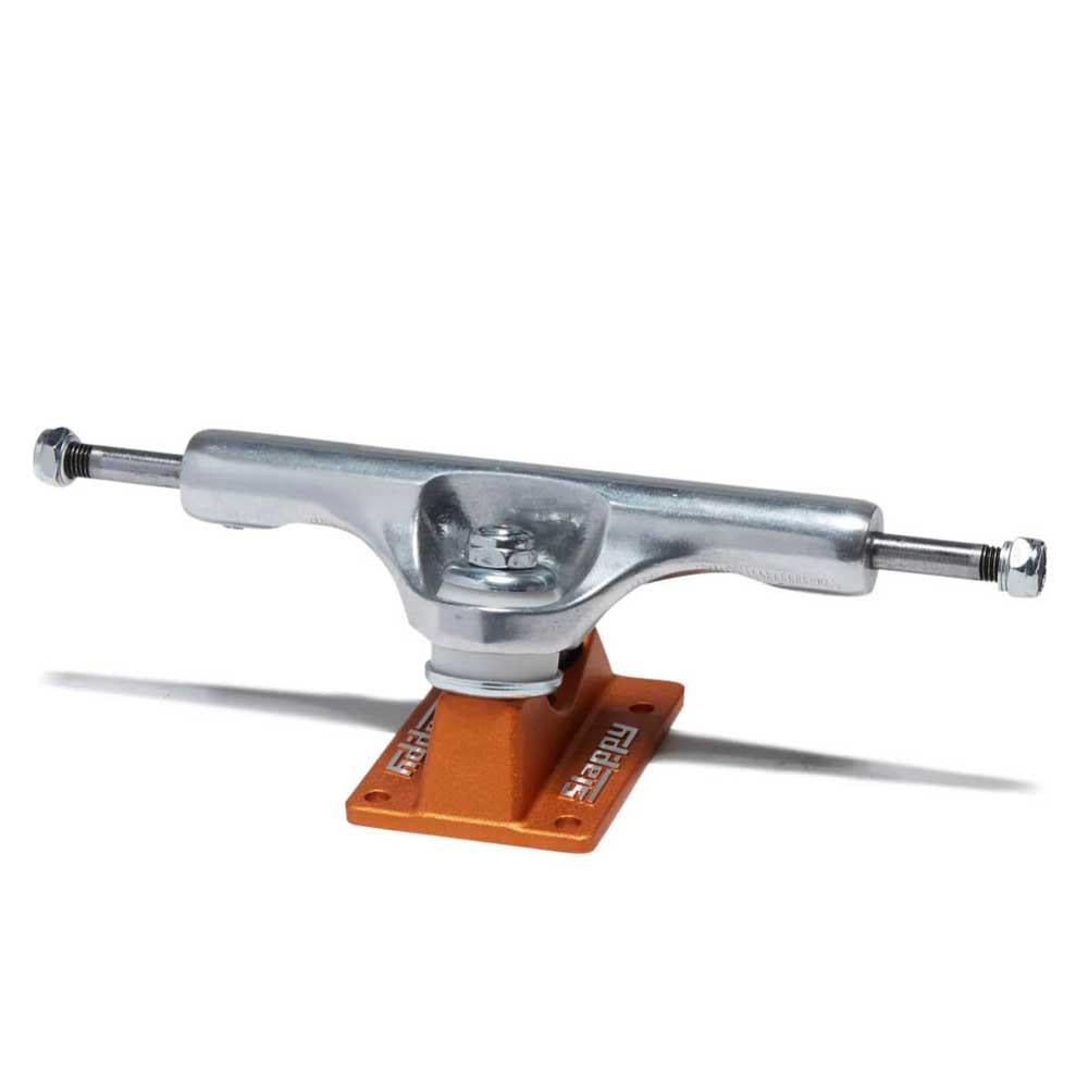 Slappy ST1 Hollow Lights Skateboard Trucks Polished Burnt Orange 8"