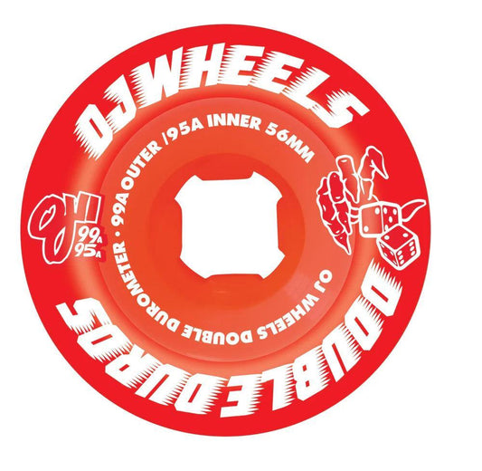 OJ Double Duro Skateboard wheels Double Duro 99a/95a Red 56mm