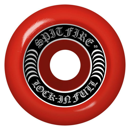 Spitfire Formula Four Skateboard Wheels Lock In Full 99DU Red 55mm