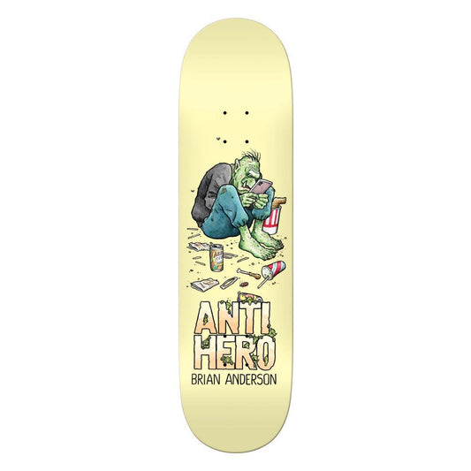 Antihero Skateboard Deck B.A. Trolls Yellow 9"