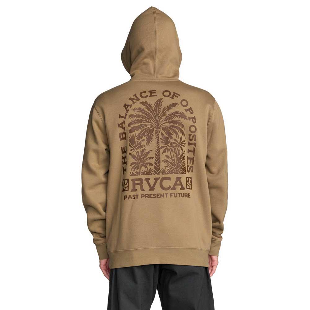 RVCA Palm Grove Hooded Sweatshirt Basic Fleece Coyote