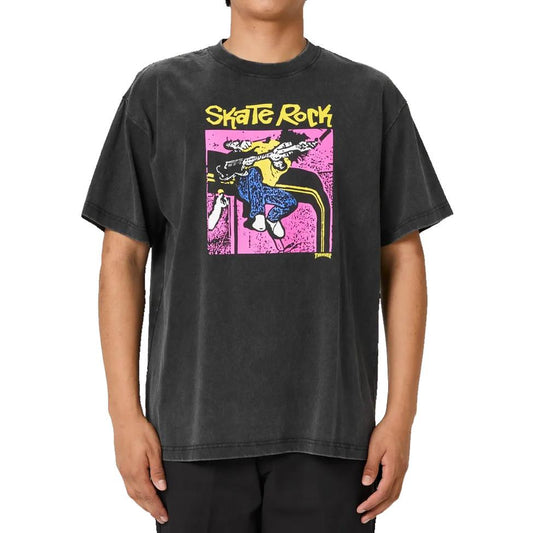 Thrasher Magazine T-Shirt Skate Rock Vol II Vintage Short Sleeve T Shirt Black