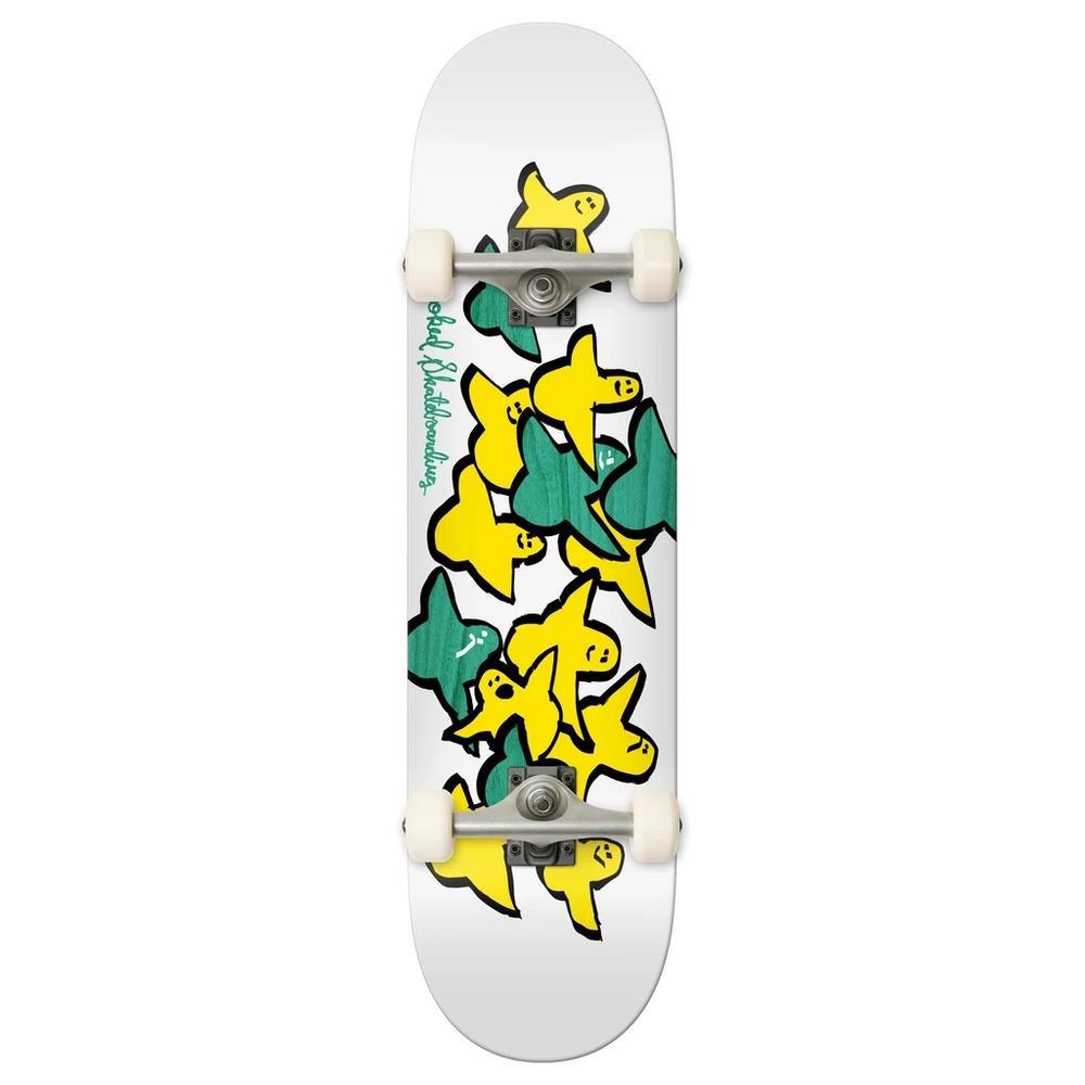 Krooked Birds Factory Complete Skateboard White  7.75"
