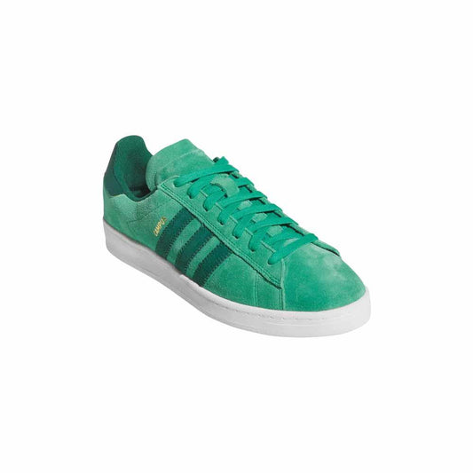 Adidas Skateboarding Campus ADV Court Green Collegiate Green Cloud White Skate Shoes