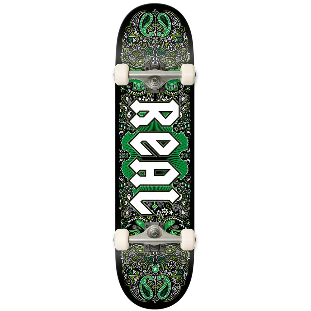 Real Bandana Factory Complete Skateboard Green 8.06"