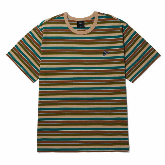 Huf Triple Triangle Relaxed Knit T-Shirt Biscuit