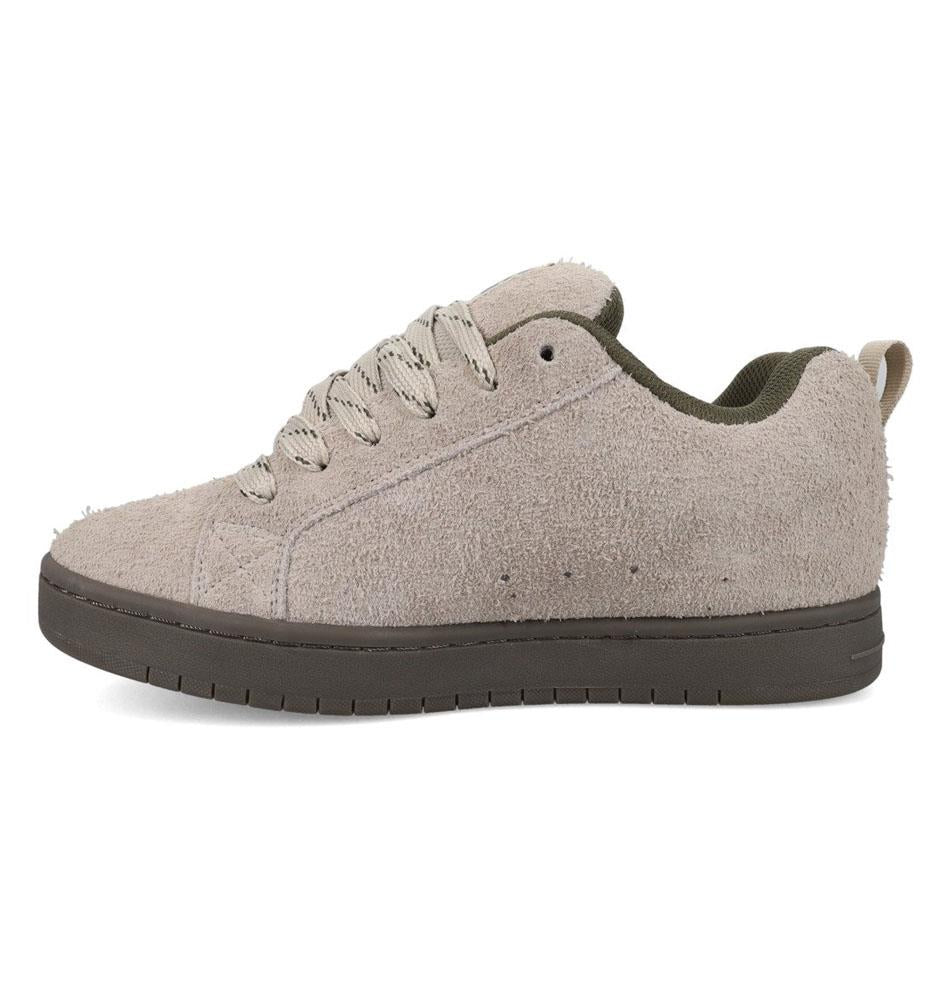 DC Shoe Co Court Graffik Skate Shoes Taupe Olive