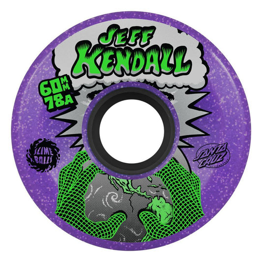 Slime Balls Skateboard Wheels Kendall End of the World 78a Purple 60mm