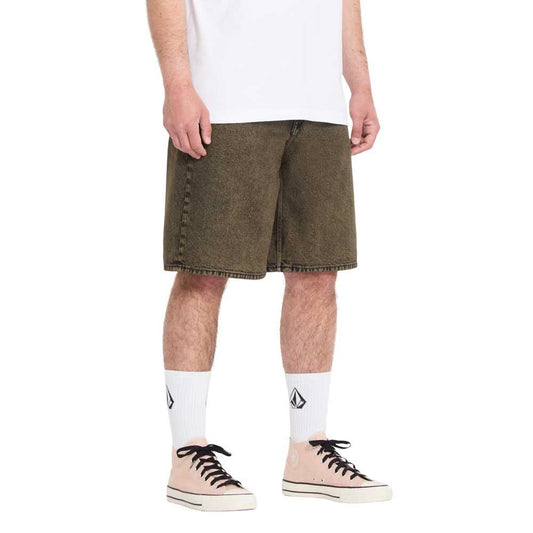 Volcom Billow Denim Short 22 Sage Leaf Green