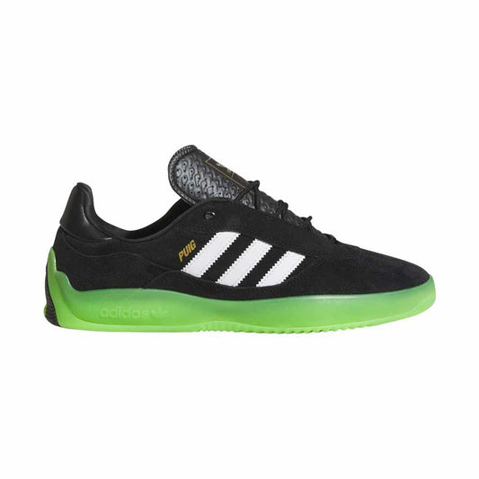 Adidas Skateboarding Puig Core Black Cloud White Semi Solar Green Skate Shoes