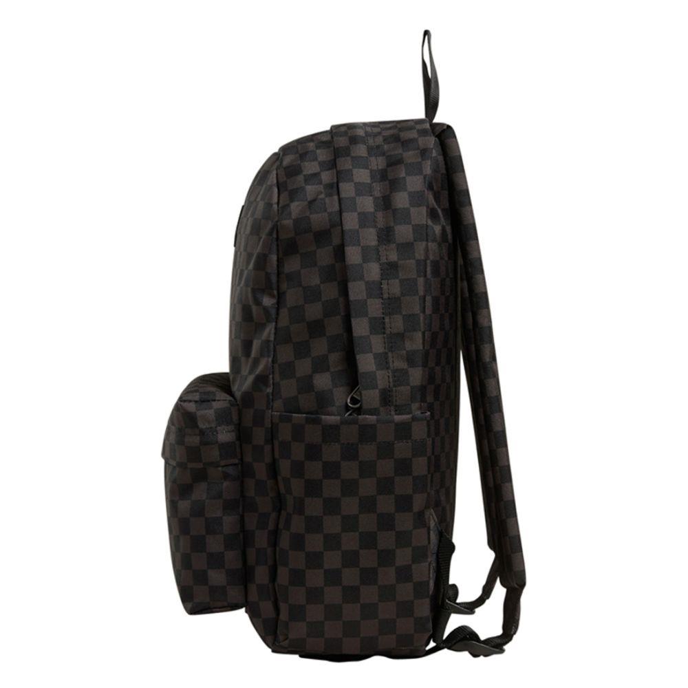 Vans Old Skool Grom YOUTH Check Backpack Checkerboard Black Charcoal
