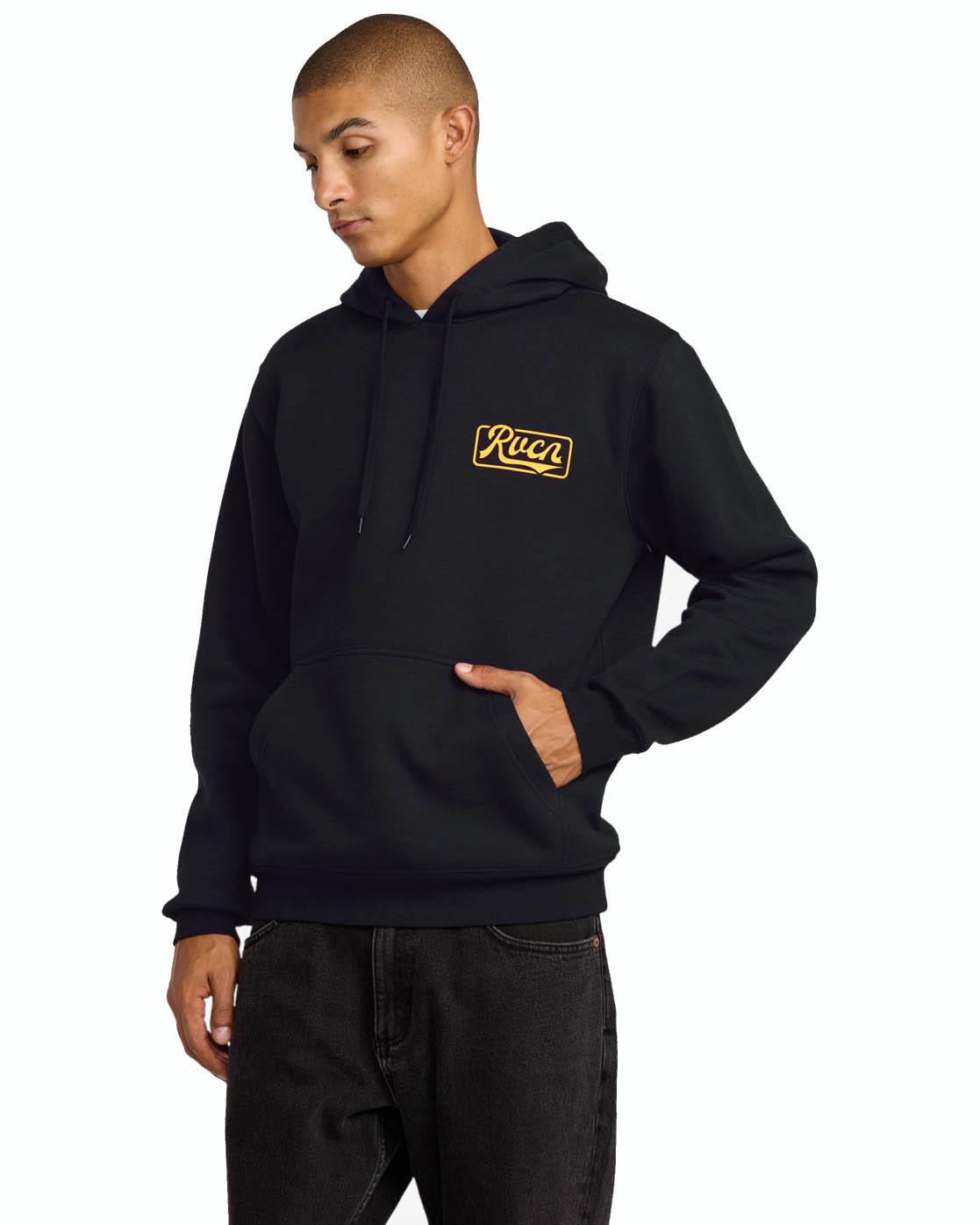 RVCA Frame Up Hooded Sweatshirt Black