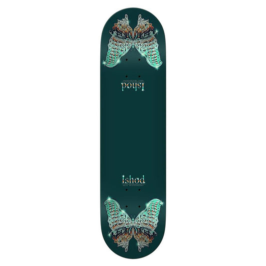Real Ishod Mariposa Chrome Redux Skateboard Deck Green 8.5" Twin Tail