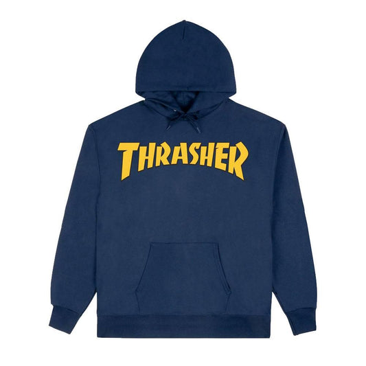 Thrasher Magazine Cover Logo Navy Hooded Sweatshirt