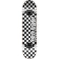 Speed Demons Checkers Factory Complete Skateboard Black White 8"
