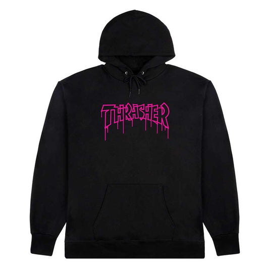 Thrasher One-Liner Hooded Sweatshirt Black