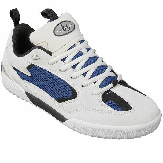 éS Footwear Quattro White Blue Black Skate Shoes