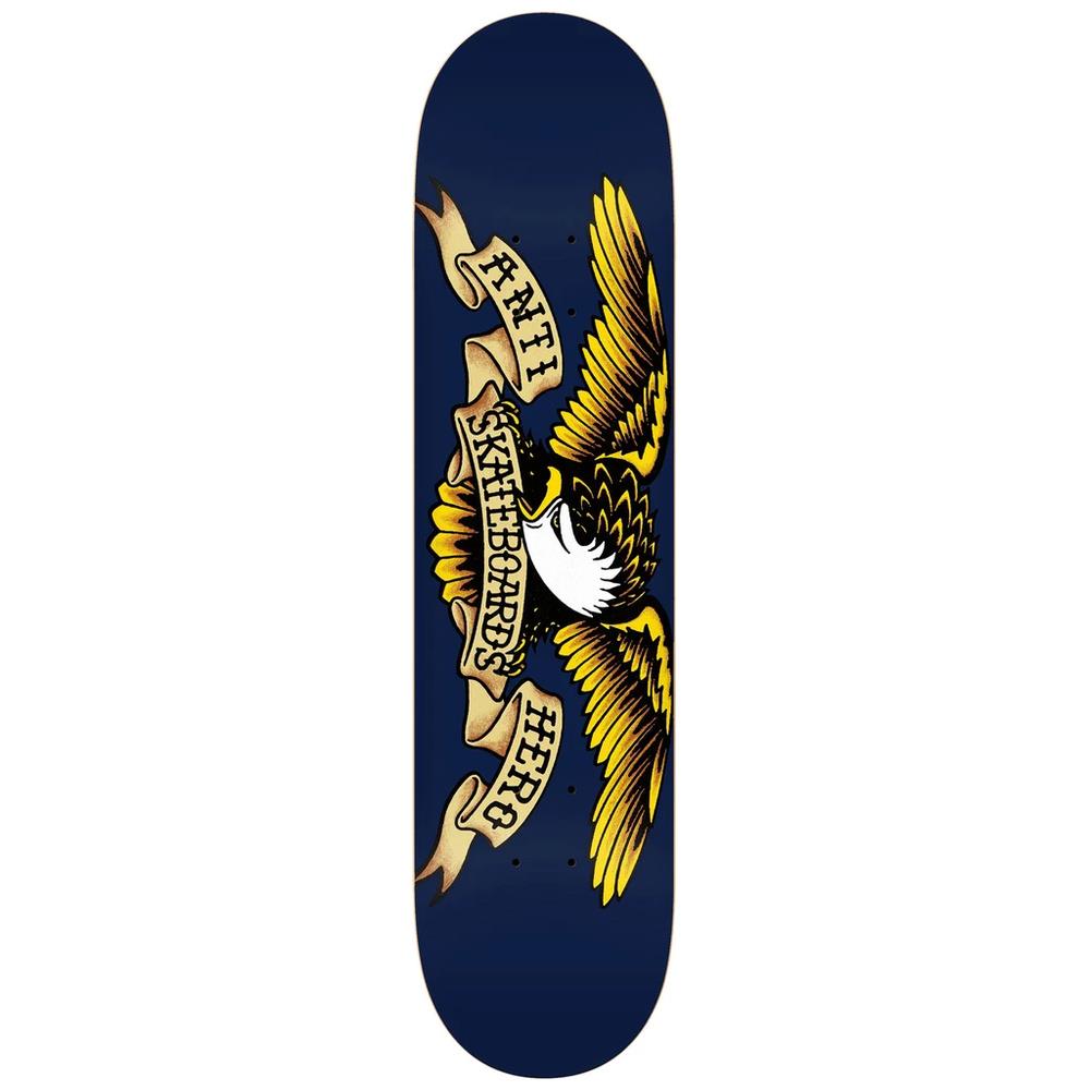 Anti Hero BBS Classic Eagle Skateboard Deck Navy 8.5"