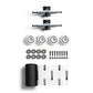 Sushi Truck Undercarriage Set 5.25 Silver Black - Abec 3 53mm 8"