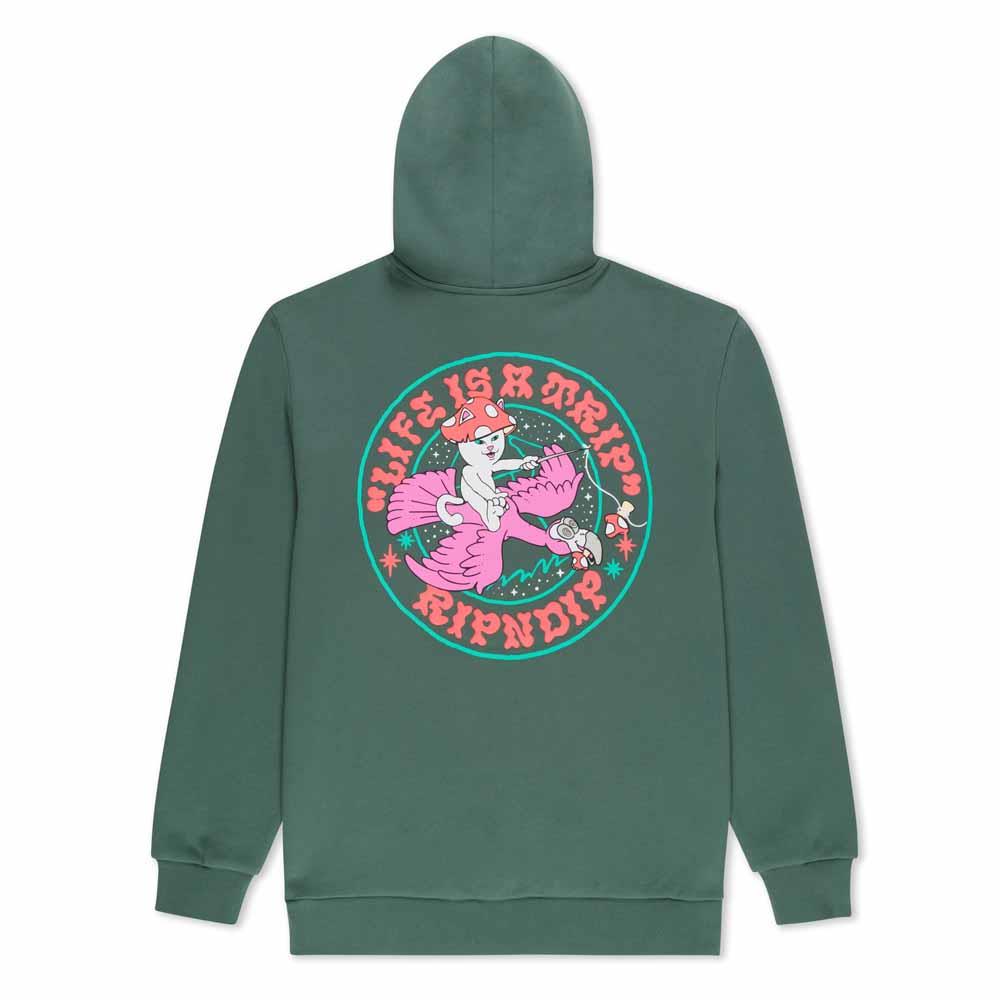 Rip N Dip Take A Trip Hooded Sweatshirt Apline Green