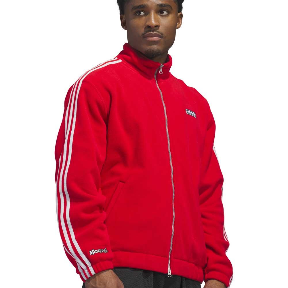 Adidas Skateboarding Kogancult Superfire Track Jacket Better Scarlet Light Solid Grey