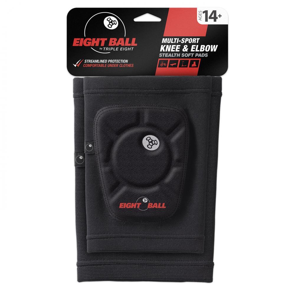 Eight Ball Pads Stealth Knee & Elbow Black Junior X-small
