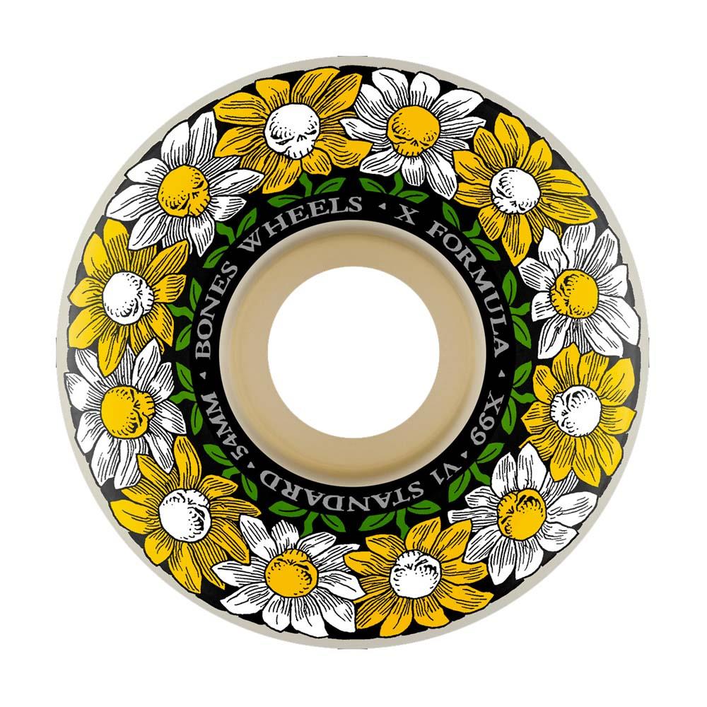 BONES™ Wheels 'Pushing Up Daisies' X-Formula V1 Skateboard Wheels 99A 54mm
