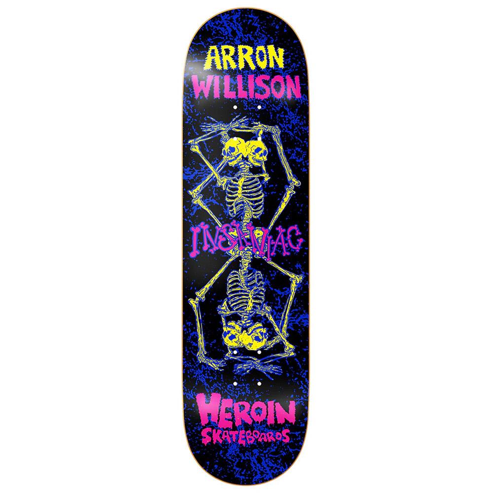 Heroin Skateboards Aaron Wilson Knock Off Skateboard Deck 8.5"